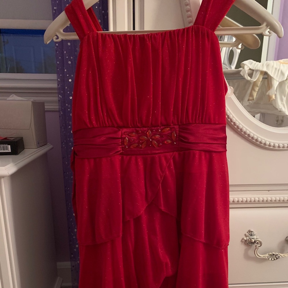 red girls dress